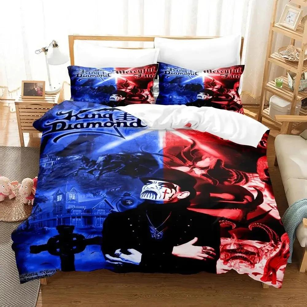 

Mercyful Fate Bedding Set Boys Girls Twin Queen Size Duvet Cover Pillowcase Bed Kids Adult Fashion Home Textileextile 135x200cm
