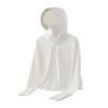 Ice Silk Sunscreen Clothes for Women New Summer Loose Hooded Sports Hot Girl Pure Cardigan with Long-sleeved Top