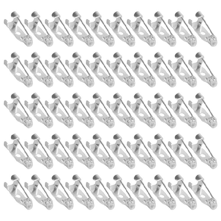 50Pieces Safety Bar Pins Secure Back Clasp with Easy Sewing Holes For Craft Project Sewing And Creative Accessories Kits