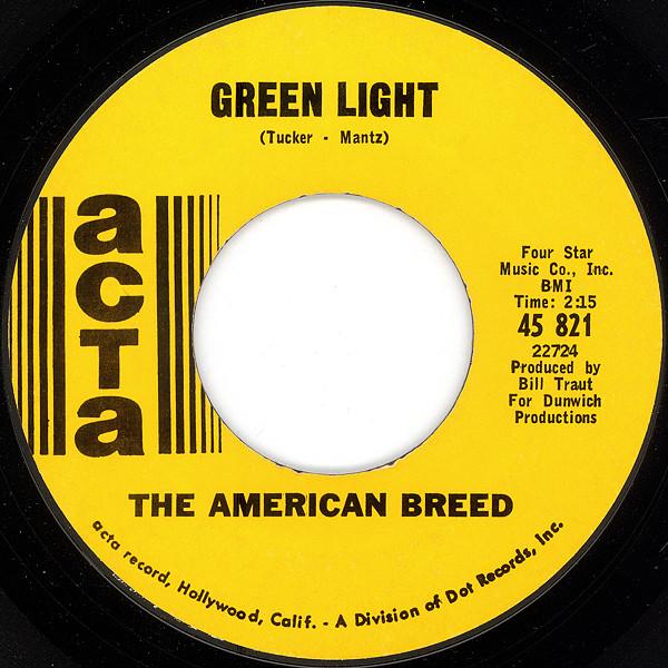 

7inch Record AMERICAN BREED - Green Light 45821 Acta Records 1968 US Rock Used