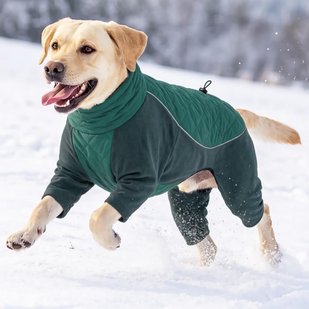 High Collar Dog Four-Leg Sweatshirt Adjustable Dog Warm Pajamas Fashion Dog Outdoor Suit  Outdoor