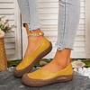 Foreign Trade Large Size Soft Sole New Mother Pedal Non-slip Wear-resistant Women's Shoes Comfortable Flat Bottom Shallow Mouth Retro Single Shoes