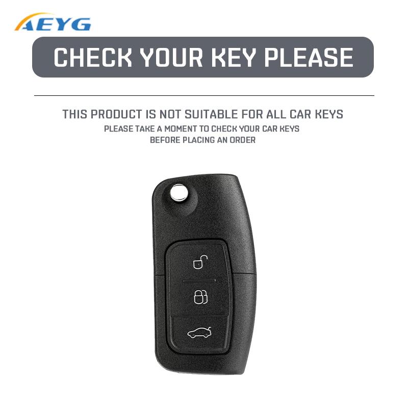 Car Key Case Cover for Ford Focus 2 MK2 Fiesta Mondeo Galaxy Ecosport Kuga Escape Falcon B-Max C-Max Keychain Accessories