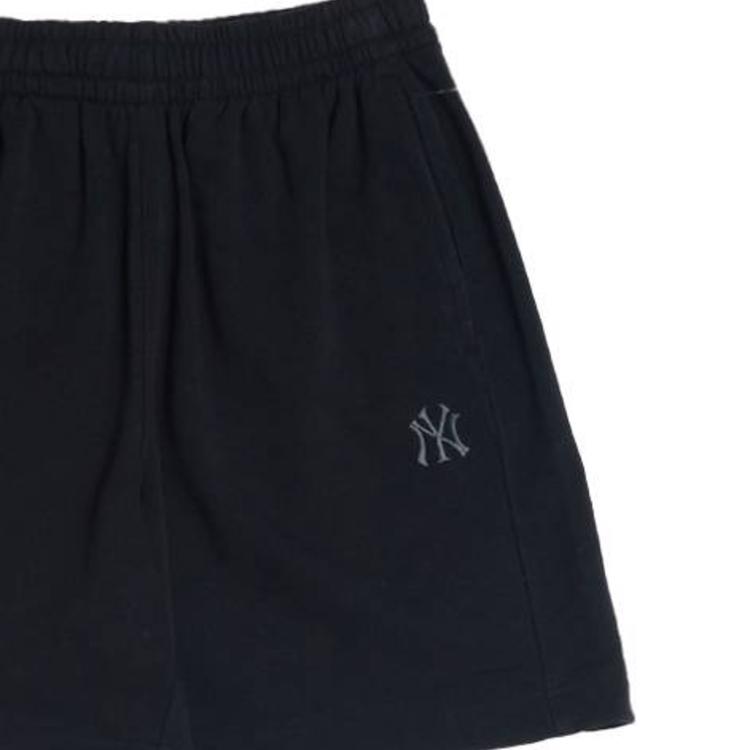 MLB SS26 Letter Embroidery Solid Color Loose Waist Casual Shorts Unisex shorts 3ASPB0163-50BKS
