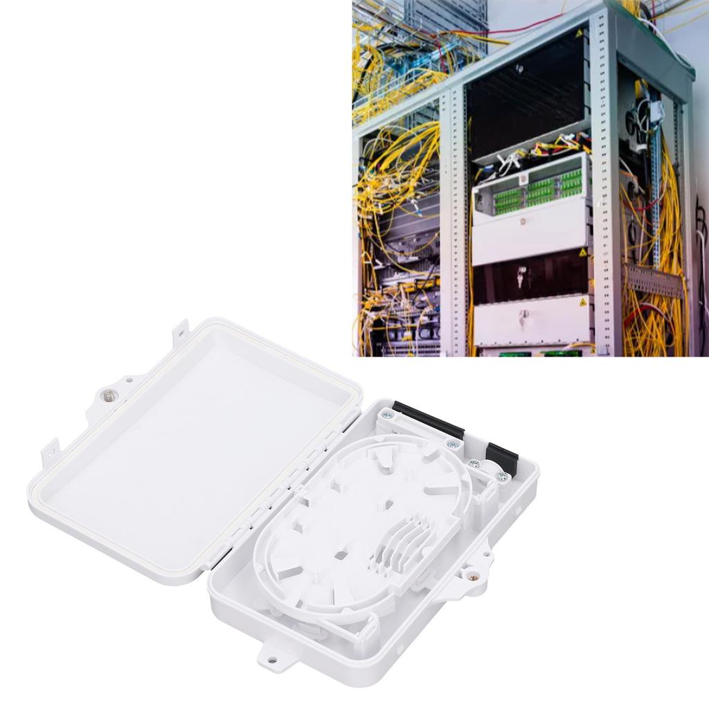 6 Core Fiber Distribution Box Fiber Optic Junction Splitter Box Waterproof FTTH Terminal Box for Indoor Outdoor