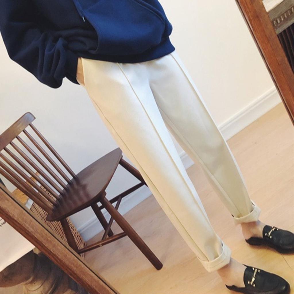 Thicken Women Pencil Pants Autumn Winter Trousers OL Style Female Work Suit Pant Loose Female Trousers Capris