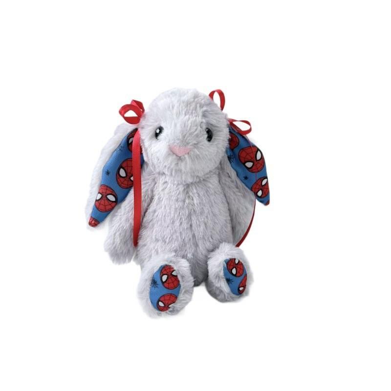 Spider-Man Style Floral Bonnie Bunny Plush Toy, Bunny Stuffed Animal, Comfort Doll Birthday Gift