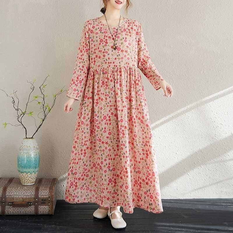 New Vintage Long Skirt Flesh Covering Dresses