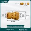 Copper Pipe Ferrule Connector for Air Conditioners: 8/10/15/22mm Reducer, Quick Solderless Fitting for Variable Diameter Joints