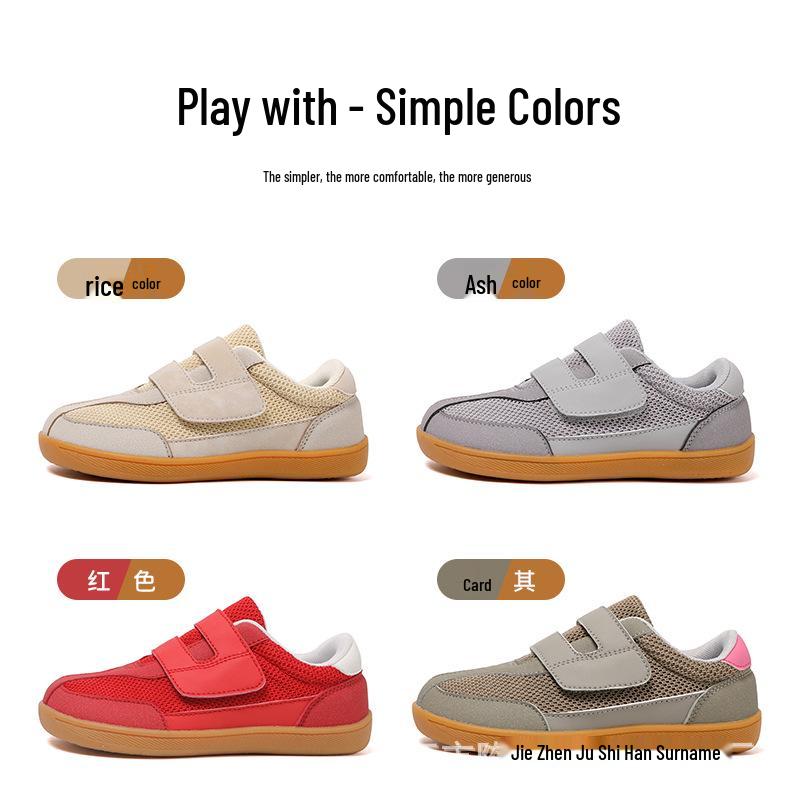 Comfortable Breathable Toddler Wide Head Barefoot Sports Shoes Plus Size