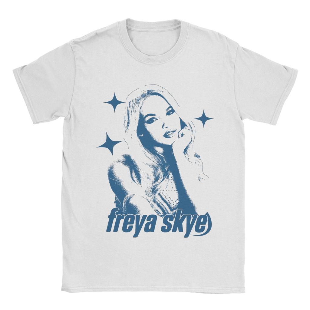 Unisex Women Graphic Printing Freya Skye Tee T Shirt Pure Cotton Tshirts Clothes