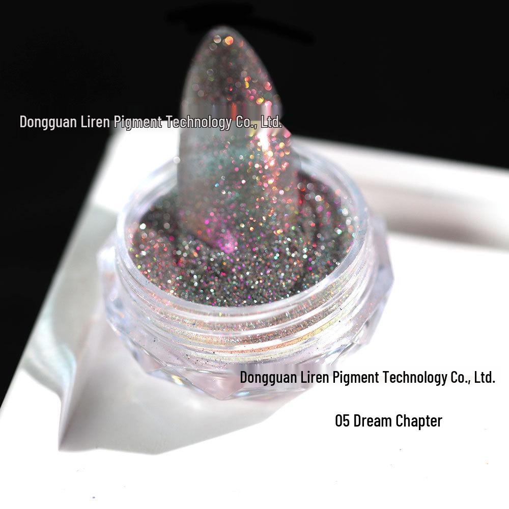 Iridescent Opal & Crushed Diamond Nail Art Reflective Glitter Powder