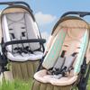 Machine Washable Infant Strollers Cushion Comfortable Cotton Seat Pad Multiple Fasteners Hole For Most Carriages