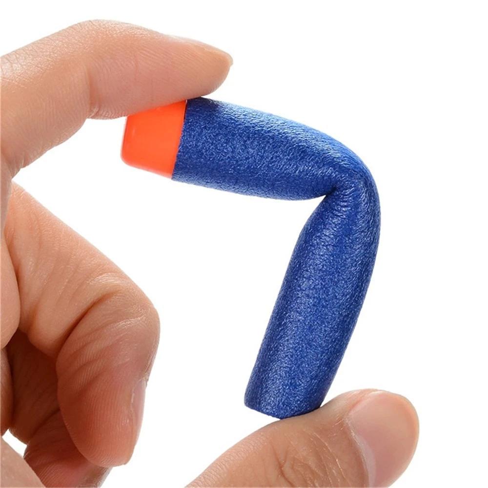 1000/400/300/200/100pcs Blue Solid Round Head Bullets 7.2cm For Series Blasters Refill Darts Kids Toy Gun Accessories