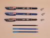 3176 Transparent Erasable Gel Pen - 0.38mm Blue, Red & Black Ink, for Office and Student Use