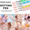 LINMANDA Nail Dotting Tools Nail Art Brushes Set Gel Polish Acrylic Nail Brus Nail Design Tools Nail Brushes for Nail Art