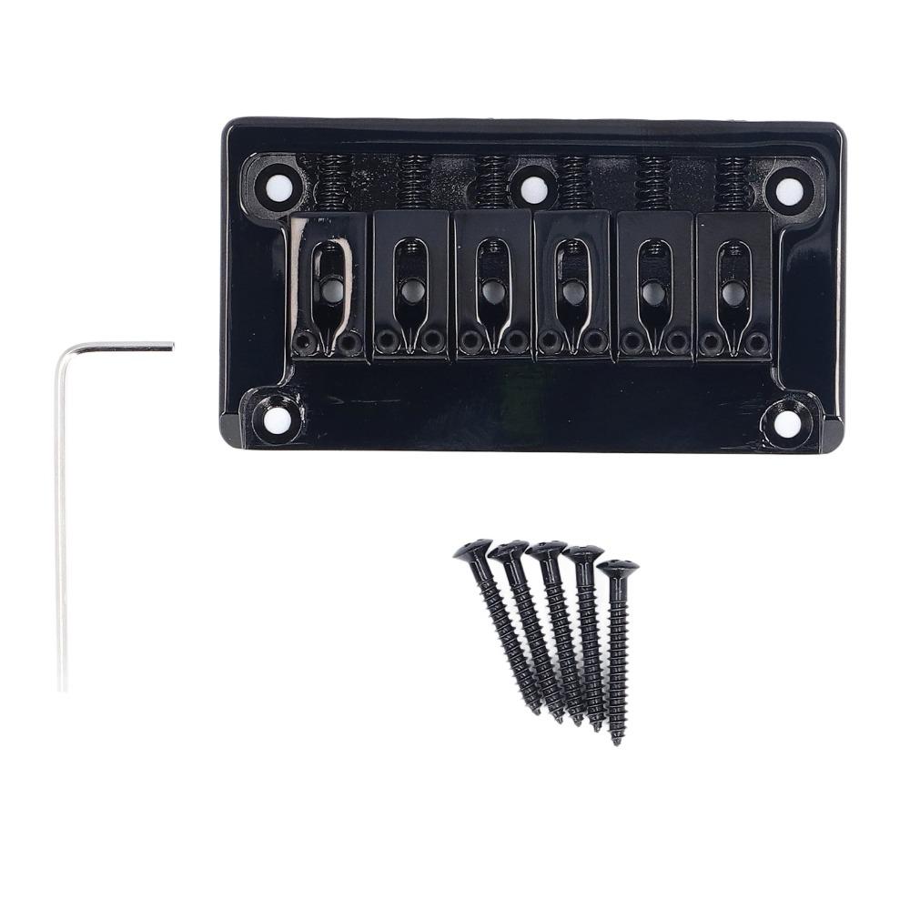 52.5mm Width Electric Guitar Bridge Zinc Alloy Through Body Bridge For Electric Guitar