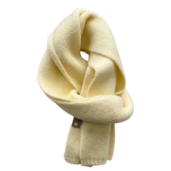 Winter Scarf Windproof Solid Color Soft Thick Knitting Keep Warm Cozy Unisex Korean Style Men Scarf for Outdoor