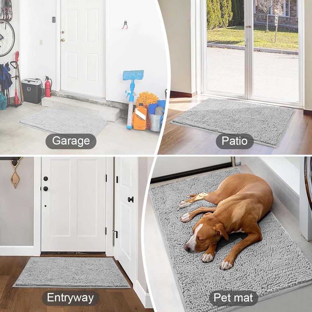 Absorbent Bathroom Mat Home Decor Rubber Bottom Anti-slip Door Mat Machine Washable Suitable for Indoor and Outdoor Use