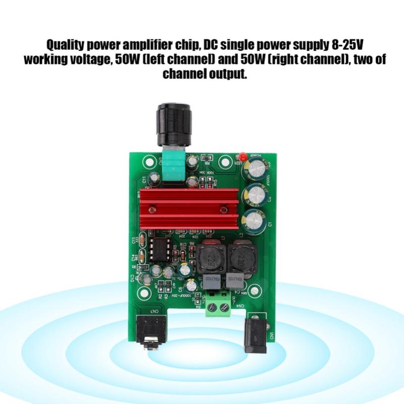 TPA3116 D2 8-25VDC 100W Mono Power Subwoofer Digital Amplifier Board Module With NE5532 OPAMP