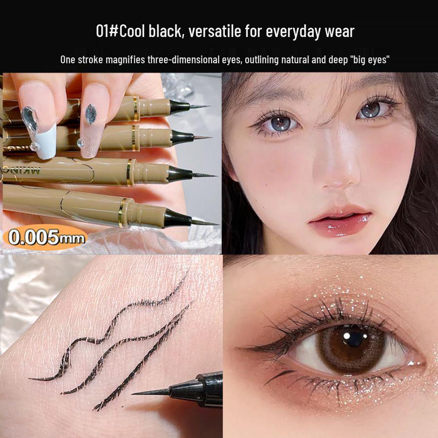 MKING PRETTY Quick-Drying, Waterproof, Smudge-Proof Colored Eyeliner Pen with Cotton Tip for Students