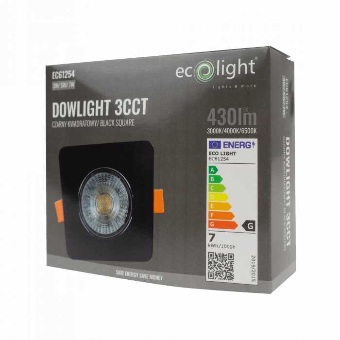 Downlight Oprawa Oczko Spot Led Cct 3W / 5W / 7W Regulowana Barwa I Moc