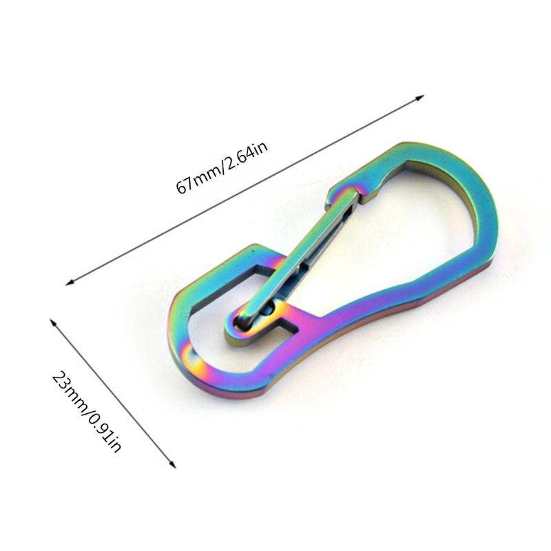 Multifunctional Carabiner for Key Ring Clip for Titanium Plating for Key Chain Holder Bottle Opener for Home, Office, Ca