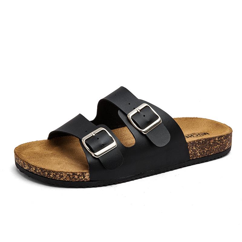 

2025 Birkenstock Пробковые шлепанцы с одним ремешком для мужчин и женщин - Классическая обувь для прогулок за границу