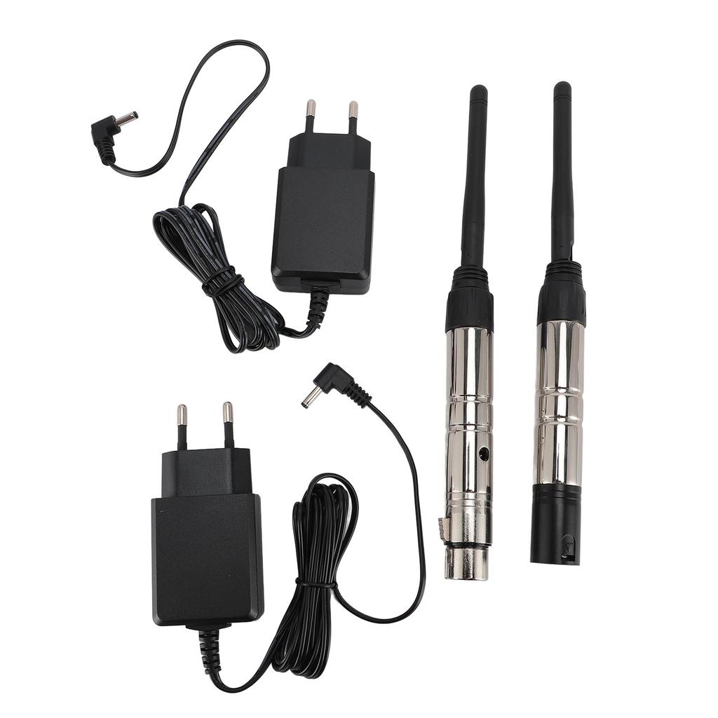 Stage Lighting Control Wireless Transmitter Receiver System 2 in 1 3 Pin with Male Female Plug