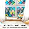 Colorful Translucent Glass Window Sticker Privacy Protection UV Blocking Blackout Window Stickers Decoration Sticker