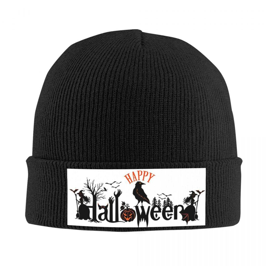 Happy Halloween Warm Knitted Cap Winter Knit Bonnet Hat Skullies Beanies Hip Hop Caps for Unisex