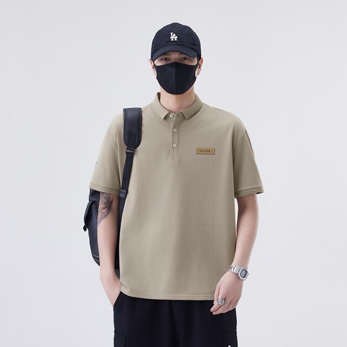 New Summer T-shirt Loose Lapel Short-sleeved POLO Shirt T-shirt