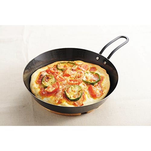 PEARL METAL One-Handed Grill Pan, 20cm, with Lid, Recipe Included, Induction Compatible, Iron, Easy Cooking, Made In Japan, HB-1603