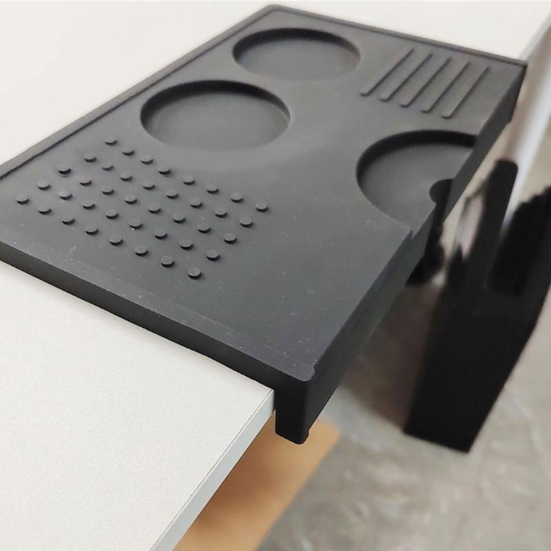 Waterproof Silicone Espresso Tamper Mat 15x24cm Protective Thickened Pad For Coffee Maker Kitchen Cafes Use