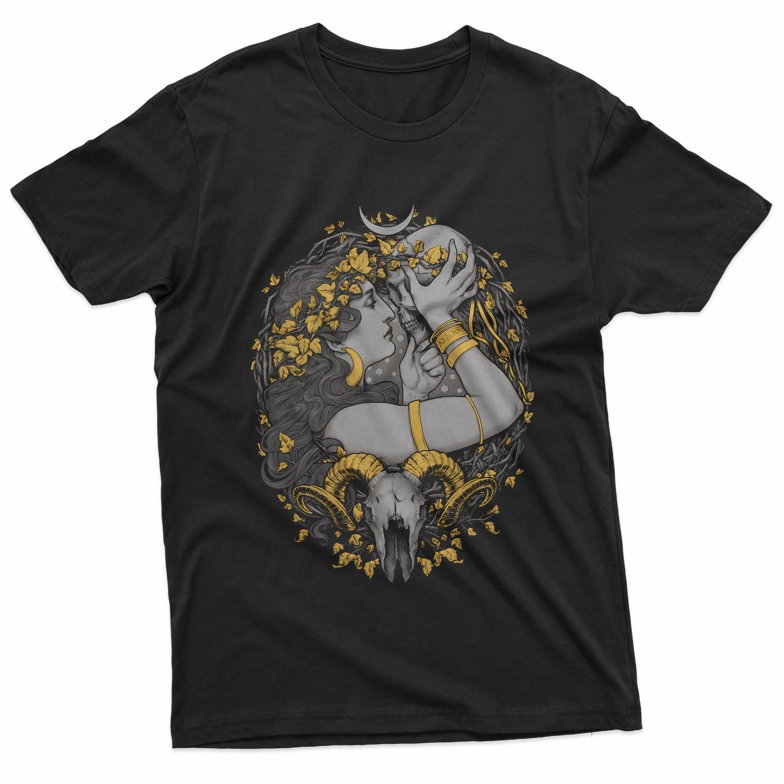 The Witch Gothic Art Nouveau Skull Love T-Shirt S разноцветный