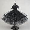 Mini Black Princess Doll Dress Wedding Dress Fluffy Skirt Multilayer Lace Tutu Dotted Doll Dress For Dolls Party Dress Clothes