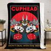 Cuphead's Devil Deal Soft Comfortable All Seasons blanket Sofa Office Naps blanket Outdoor Travel throw Perfect Gift