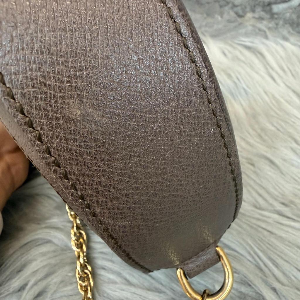 [Pre-Owned] Gucci Ophidia GG Mini Round Bag 'Beige' - Good #12SNAPL