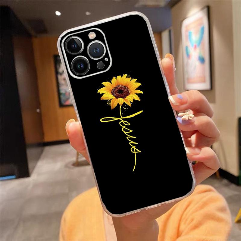 Phone Case For Iphone 17ProMax Air 16 15 14 13 Pro Max 15 16 Pro 15Plus Beautiful Flower Sunflower