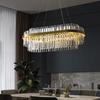 Nordic Luxury LED Crystal Chandelier Restaurant Villa Modern Minimalist Home Decoration Ceiling Light Indoor Lighting Fixtures
