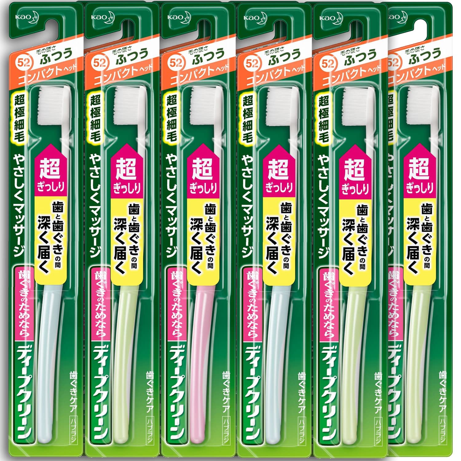 

Компактная зубная щетка Deep Clean, набор из 10 штук [Kao] Normal