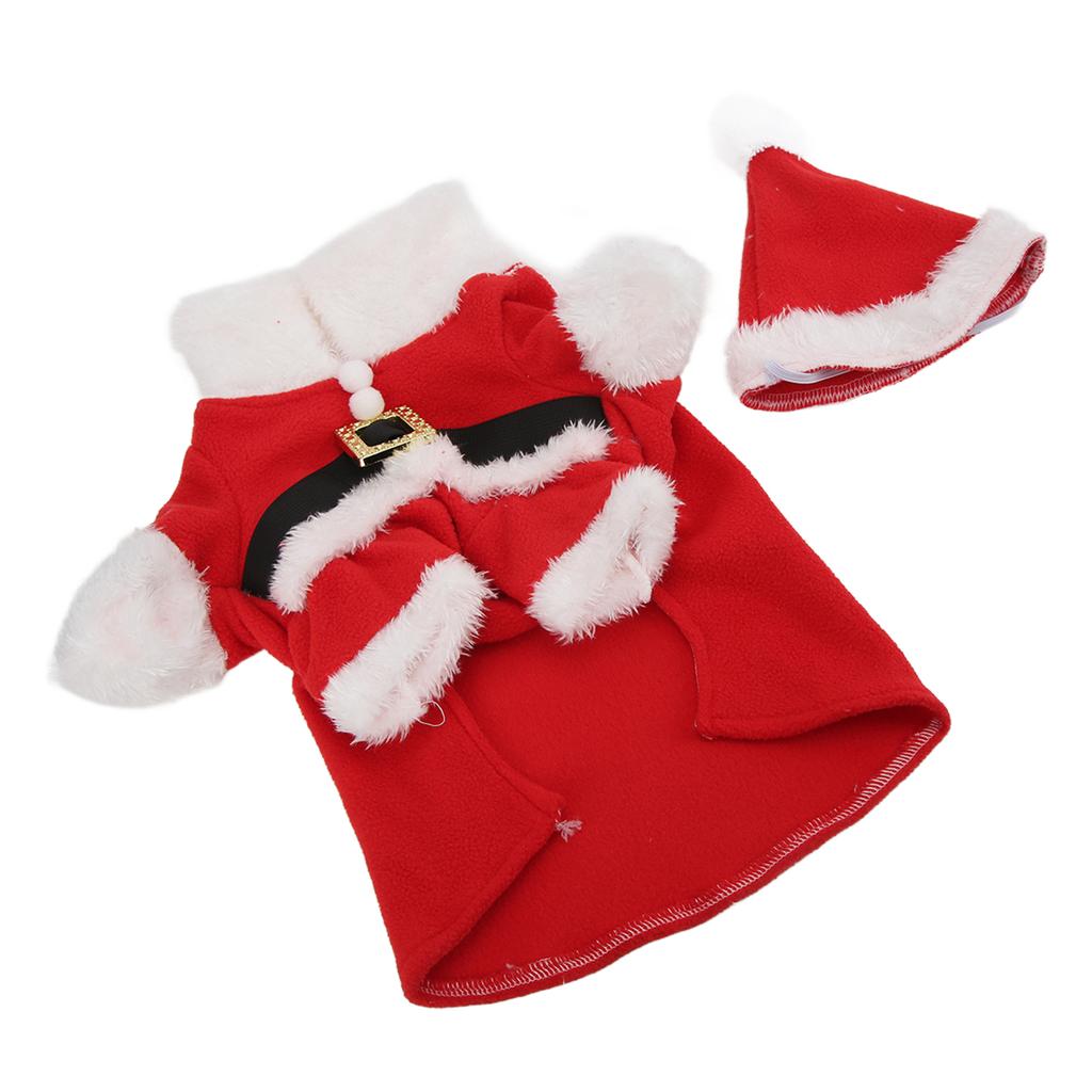 Hunde Weihnachtskostüm Weihnachtsmann Hunde Winter Kapuzenpullover mit Mütze für Kleine Mittelgroße Große Hunde