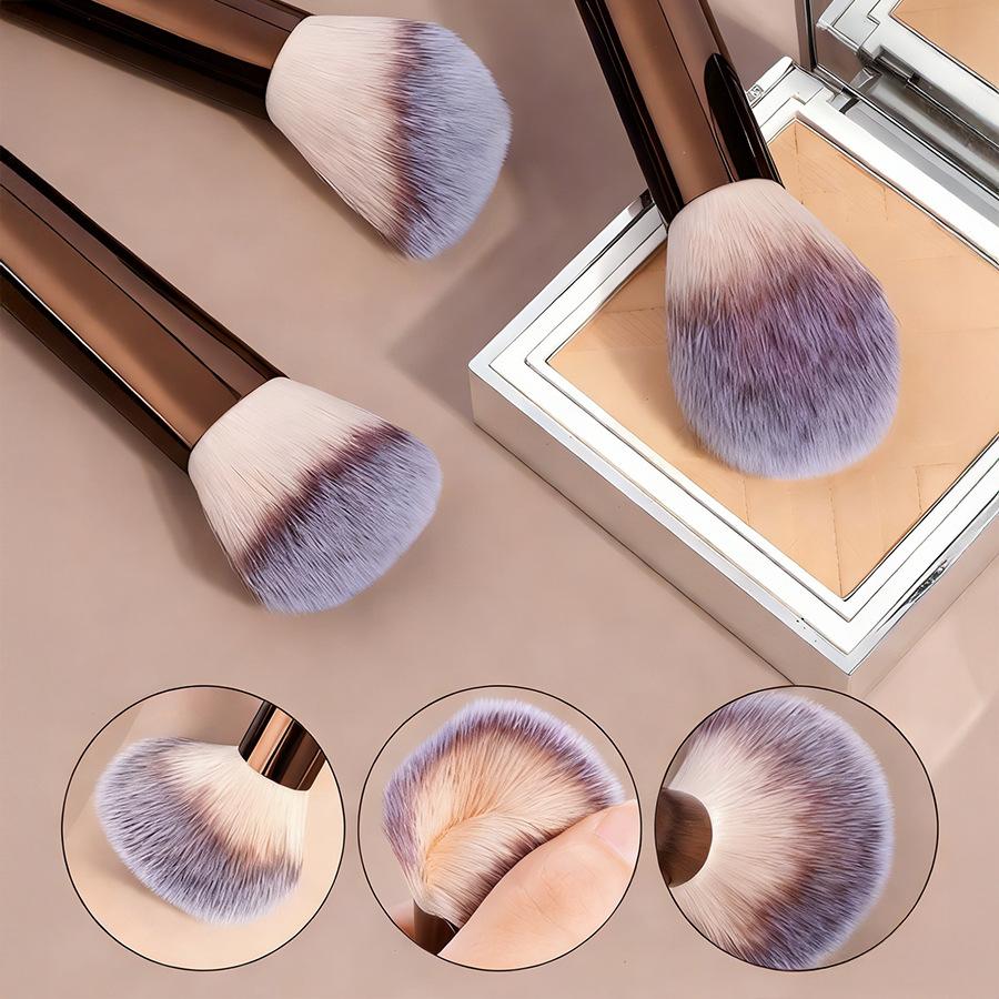 13 Aluminum Tube Makeup Brush Set, Basic Brush, Eye Mix Brush, Highlight Brush, Makeup Brush Included, with Bag.