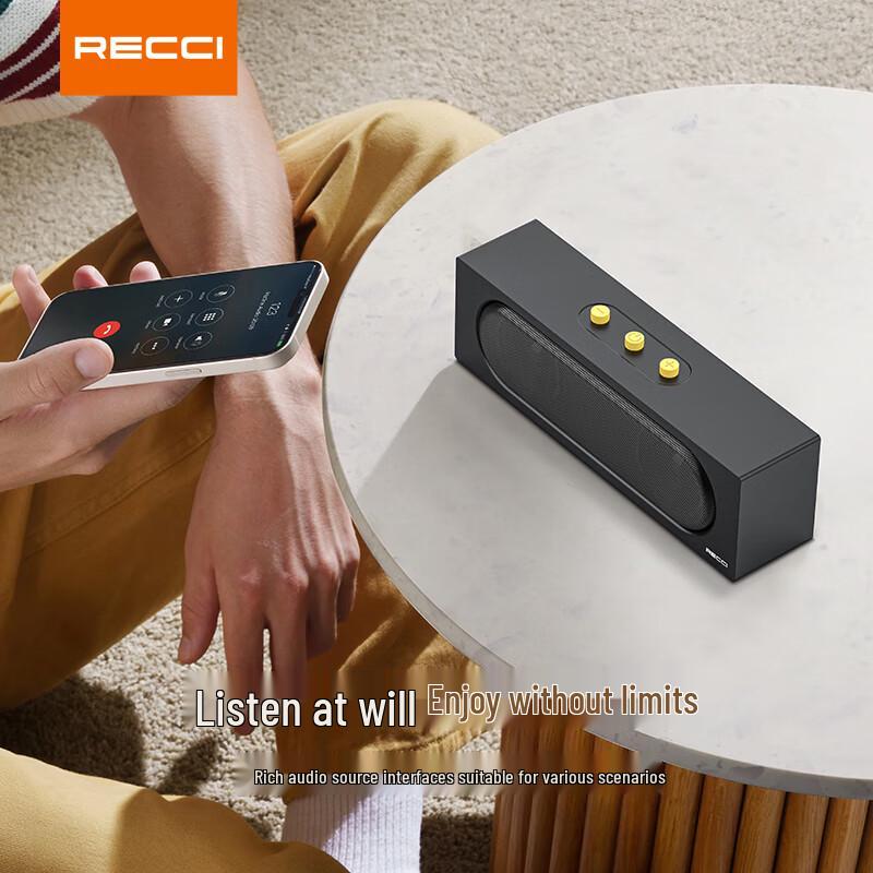 Recci TWS Wireless Stereo Desktop Speaker (CN version)