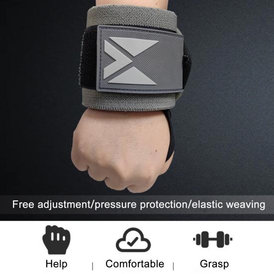 

1 пара наручных бинтов с застежкой-лентой, петля для большого пальца, ремни для поддержки запястий для тяжелой атлетики и пауэрлифтинга