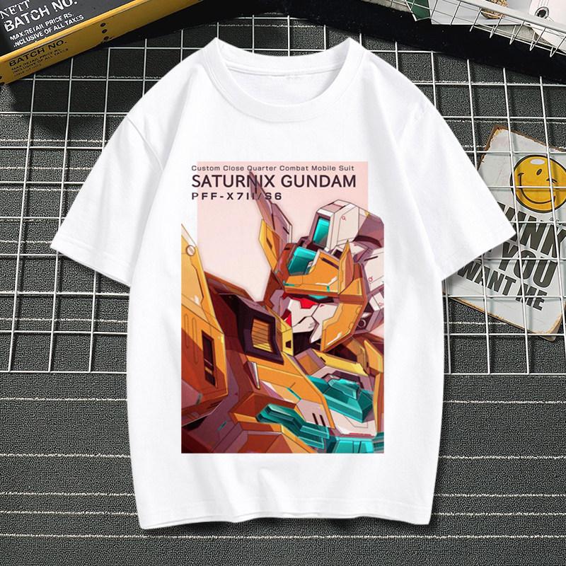 Mobile Suit Gundam Anime TShirt for Men Women Kids Classic Robot Graphic Casual Cotton Short Sleeve Streetwear Top