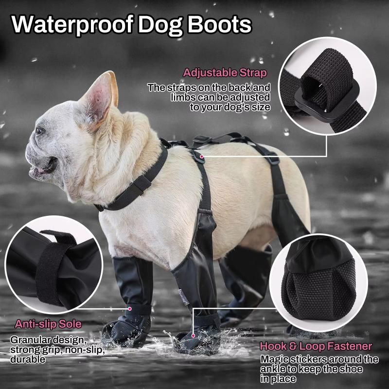 1PC Durable Waterproof Breathable Outdoor Pet Rain Boots Taking Photos Anti Slip Holidays Comfortable Multiple Sizes