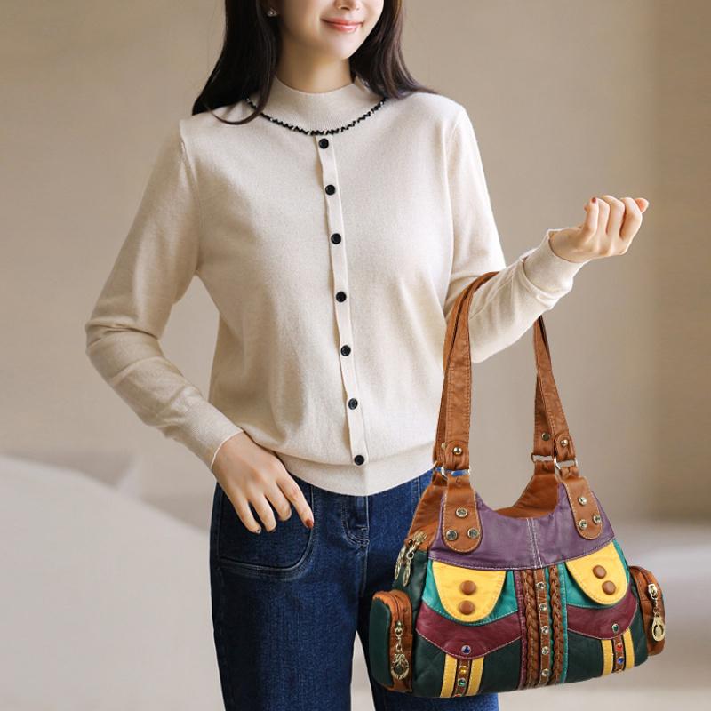 Neue Mode Hohe Qualität Damen Umhängetasche Luxus Weiches Leder Damen Handtaschen Designer Berühmte Marke Damen Schultertaschen