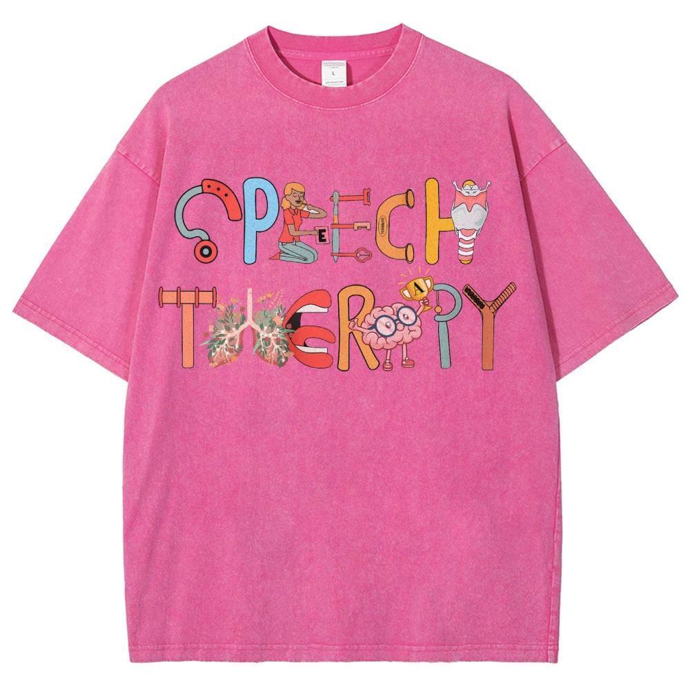 Colorful Cartoon Cute Top Casual Fashion T-Shirt Unisex Wash Cotton High Quality Short Sleeve Summer