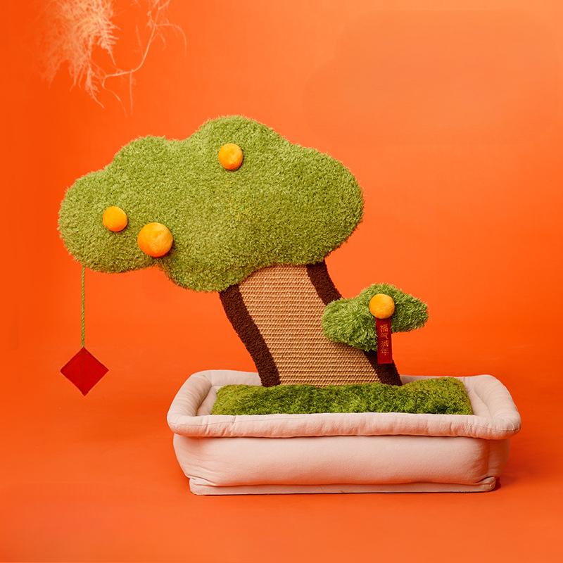 

Гнездо для кошек, когтеточка, теплая кошачья лежанка, универсальная для всех сезонов, милая и устойчивая к укусам, забавная кошачья лежанка, кошачье гнездо 53*44*57cm